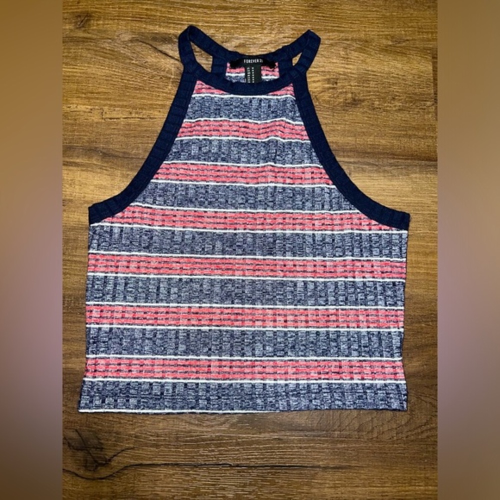 Like new! Forever 21 Red,White and Blue Crop Top